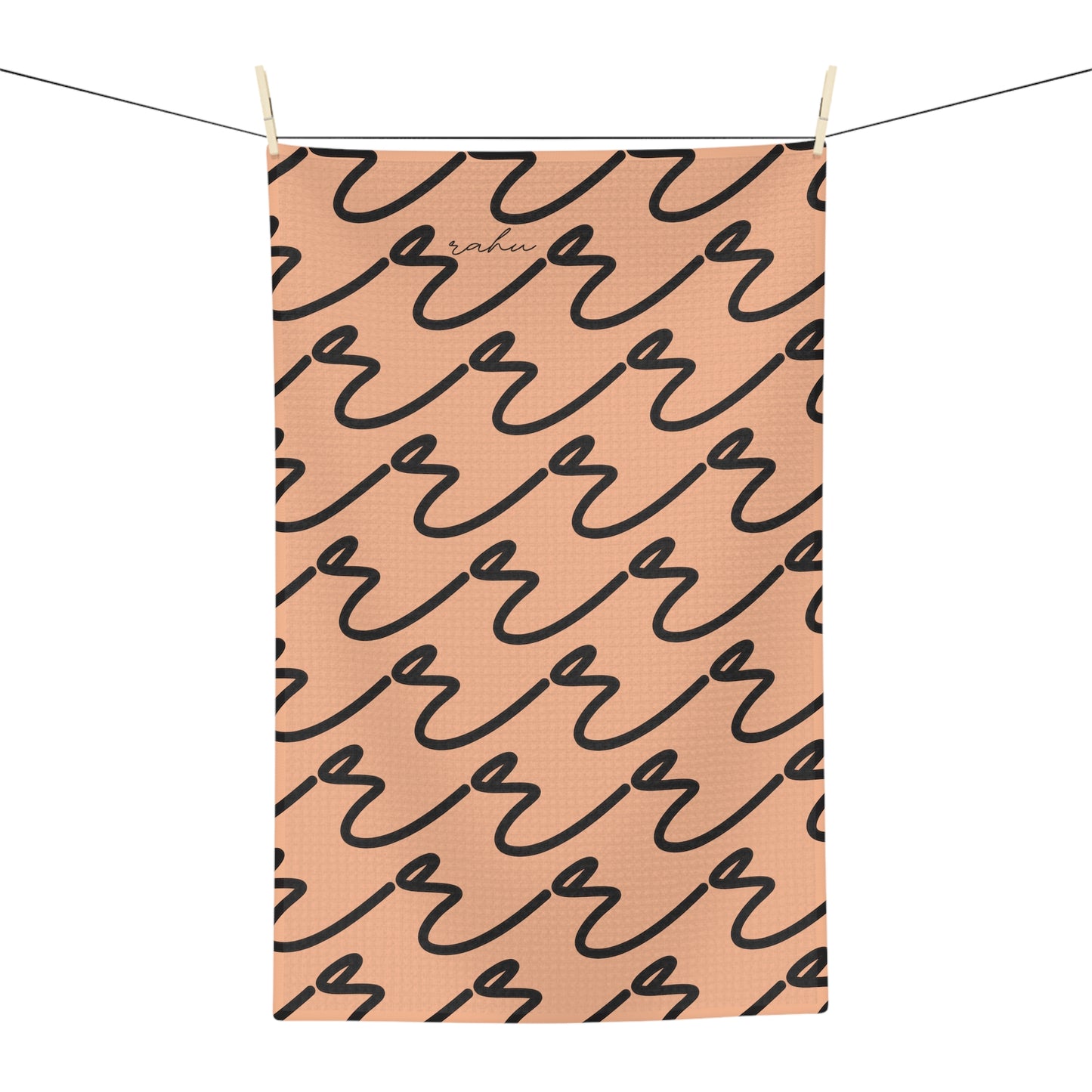 Rahu Microfiber Yoga Towel | Peach